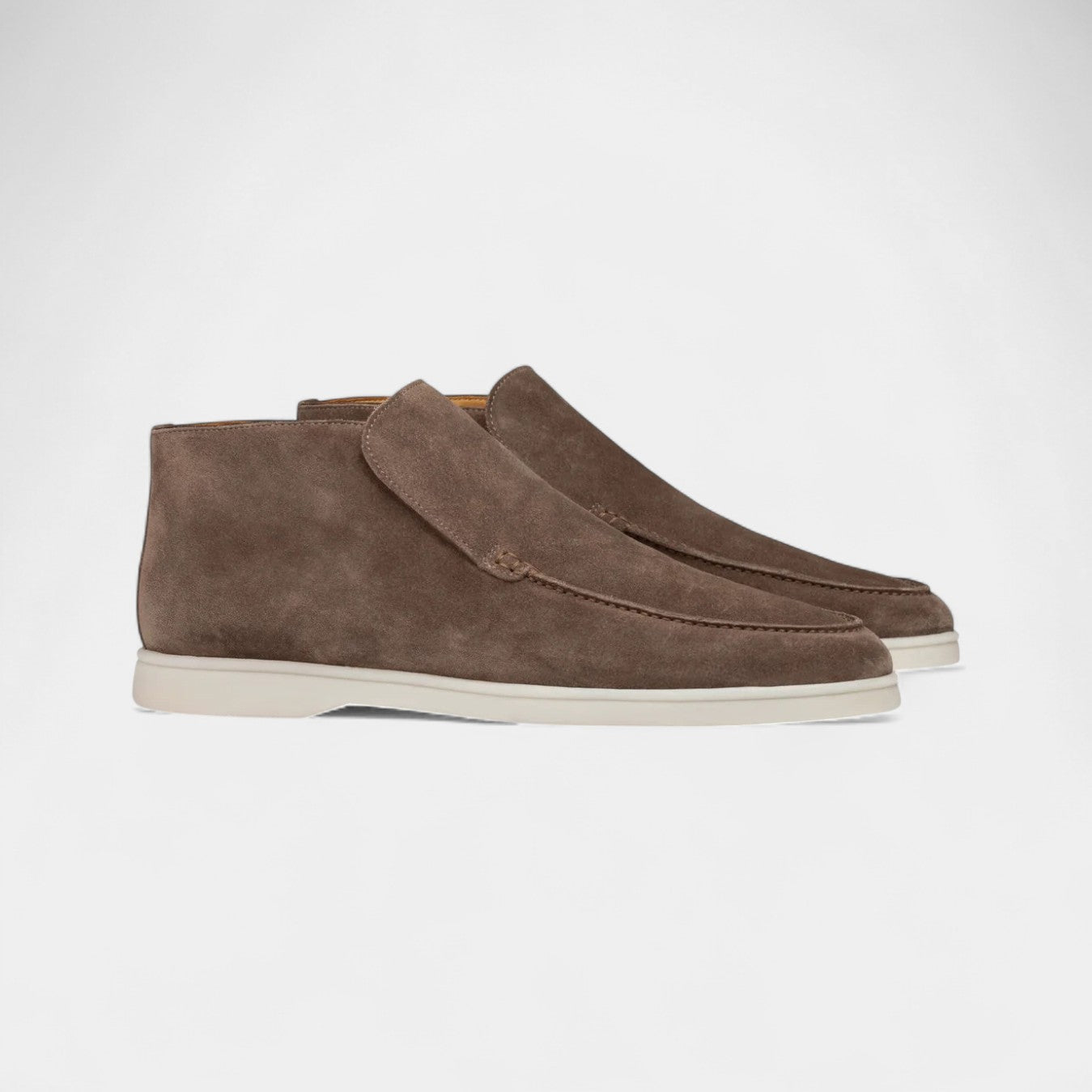 Mocassins homme en cuir suédé