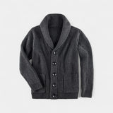 Gilet en laine pour homme à col montant et boutons – élégant, chaud, idéal pour le quotidien