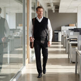 Gilet sans manches en coton pour homme – Élégance épurée