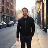 Veste courte en daim homme coupe ample