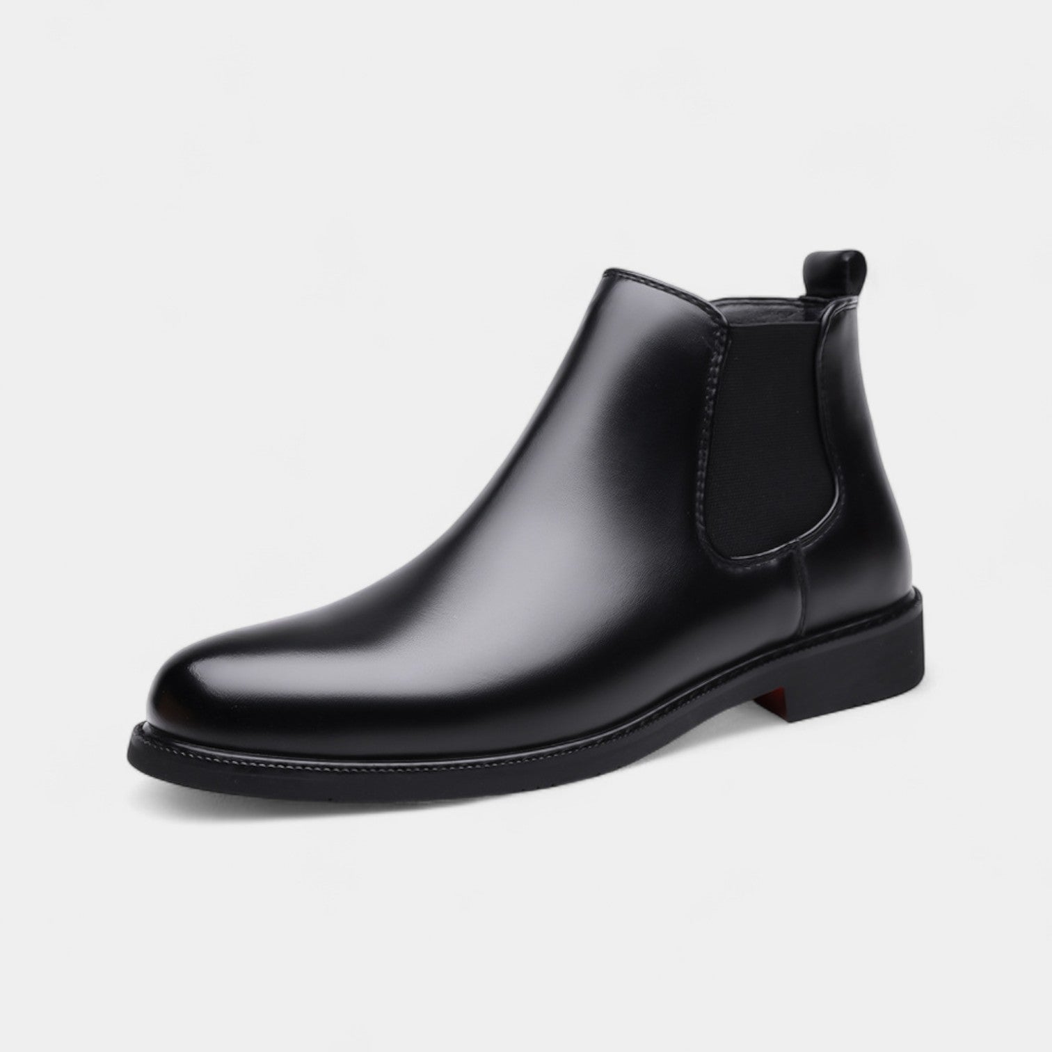 Bottes Chelsea homme en cuir PU
