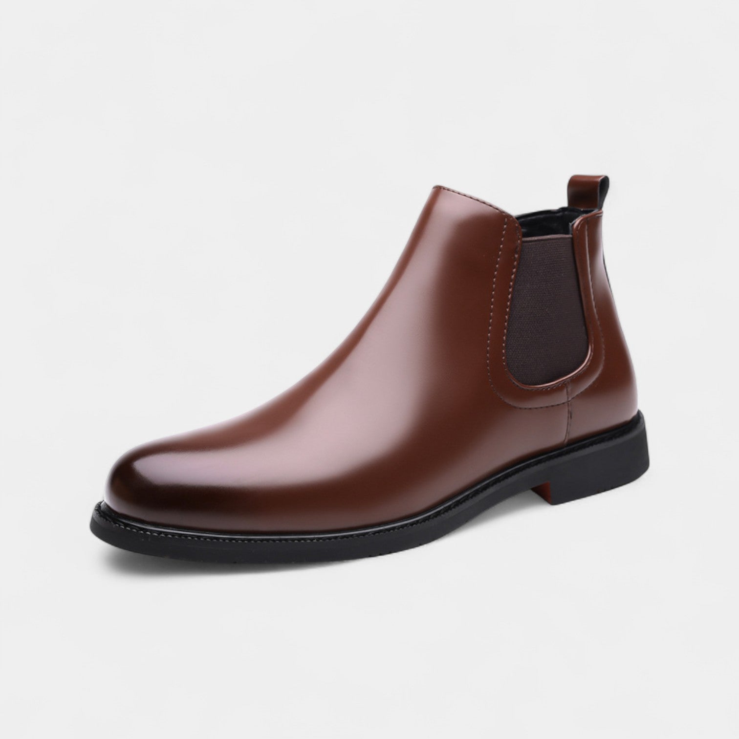 Bottes Chelsea homme en cuir PU