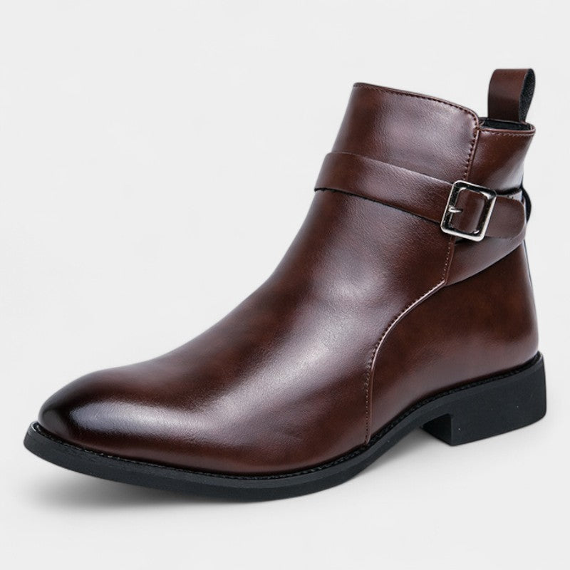 Bottes hautes homme en cuir