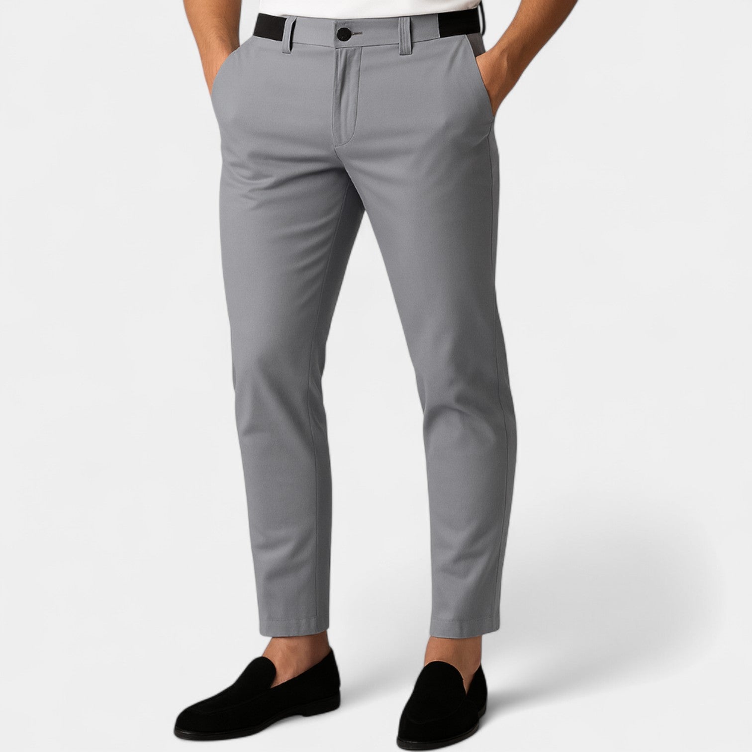 Pantalon chino homme coton stretch – allure ajustée style raffiné