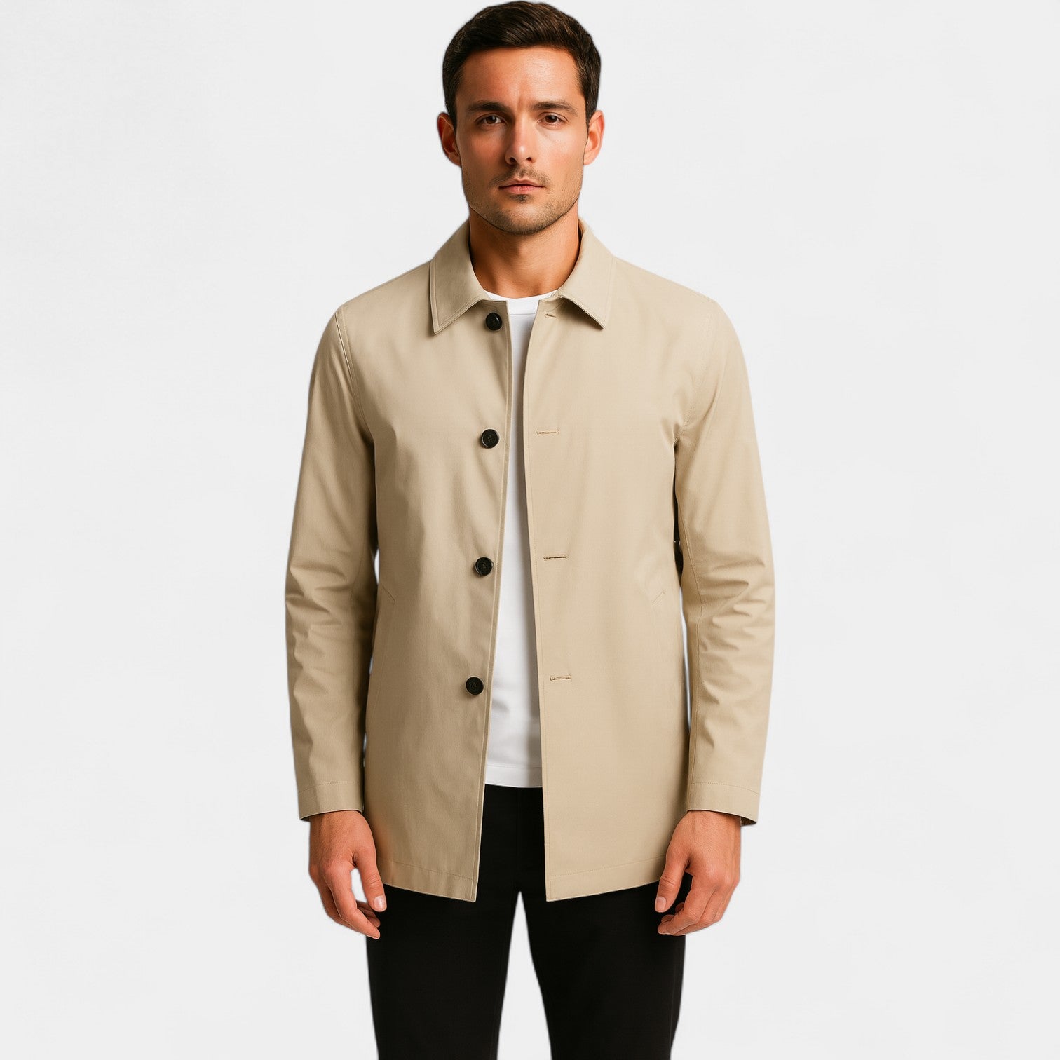 Trench coat homme mi-long – manteau formel léger