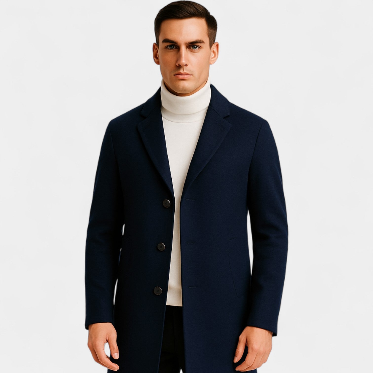 Manteau homme coton casual – Style coupe-vent mi-long