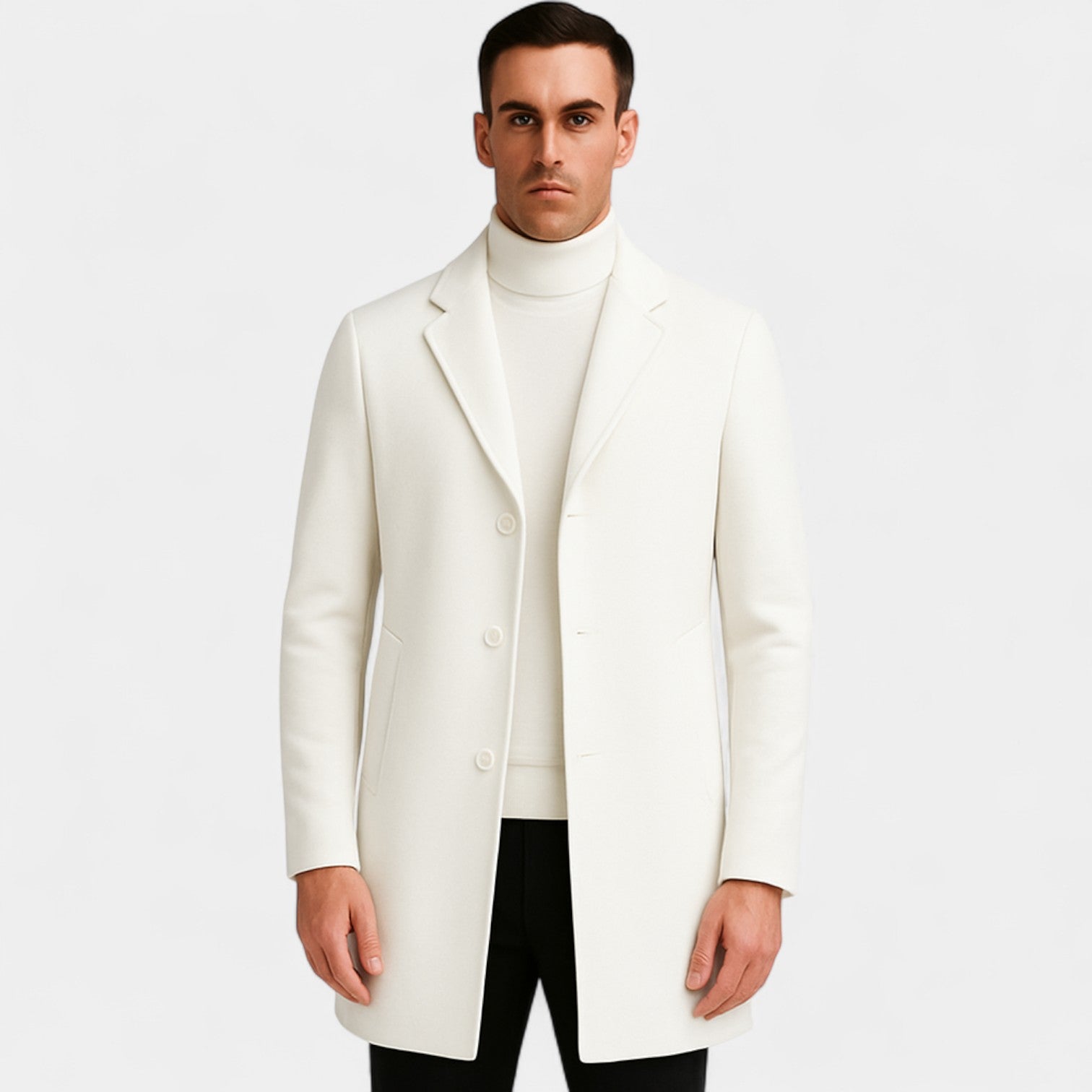 Manteau homme coton casual – Style coupe-vent mi-long
