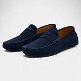 Mocassins homme cuir suédé - loafers slip-on casual