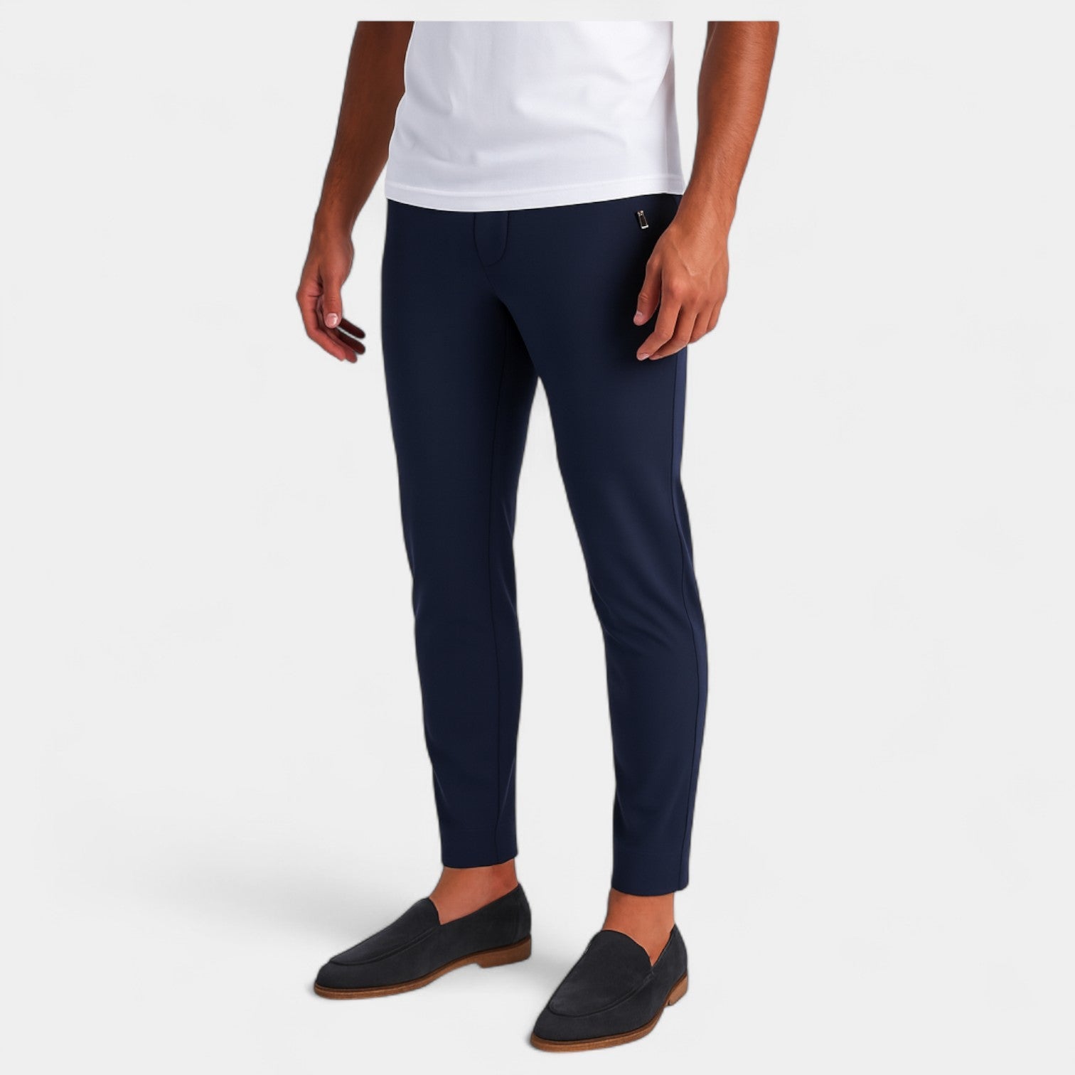Pantalon homme en soie glacée – Taille haute confort absolu
