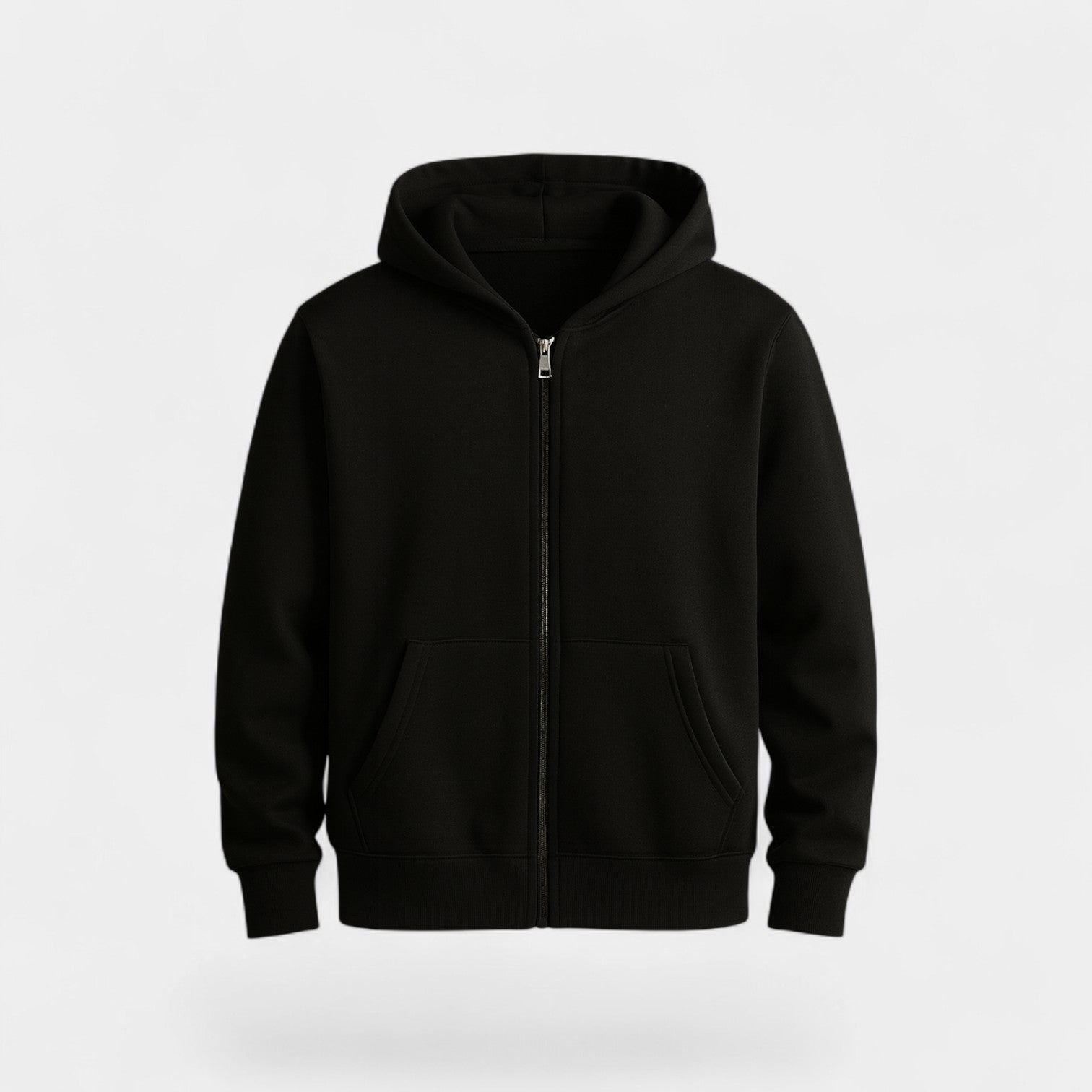 Cardigan Homme en Mélange Technique à Zip – Coupe Ample avec Capuche