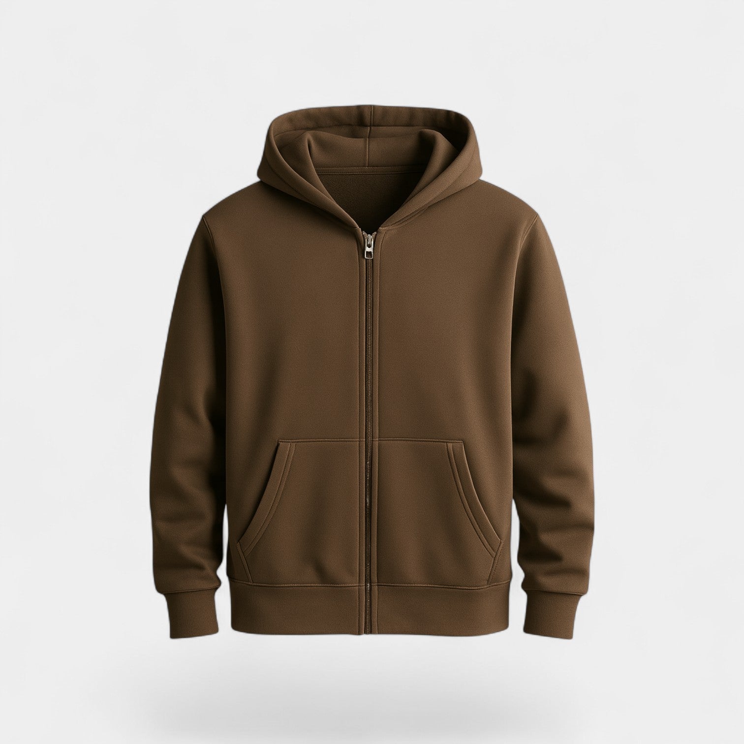 Cardigan Homme en Mélange Technique à Zip – Coupe Ample avec Capuche