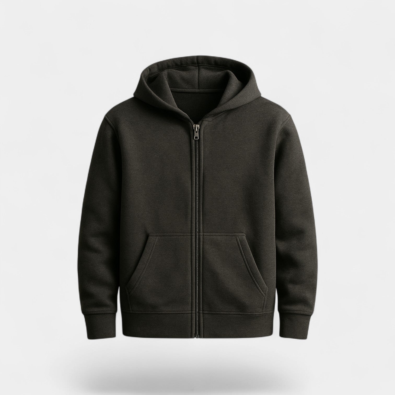 Cardigan Homme en Mélange Technique à Zip – Coupe Ample avec Capuche