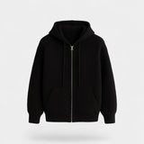 Gilet zippé à capuche pour homme en maille – Élégance décontractée sophistiquée