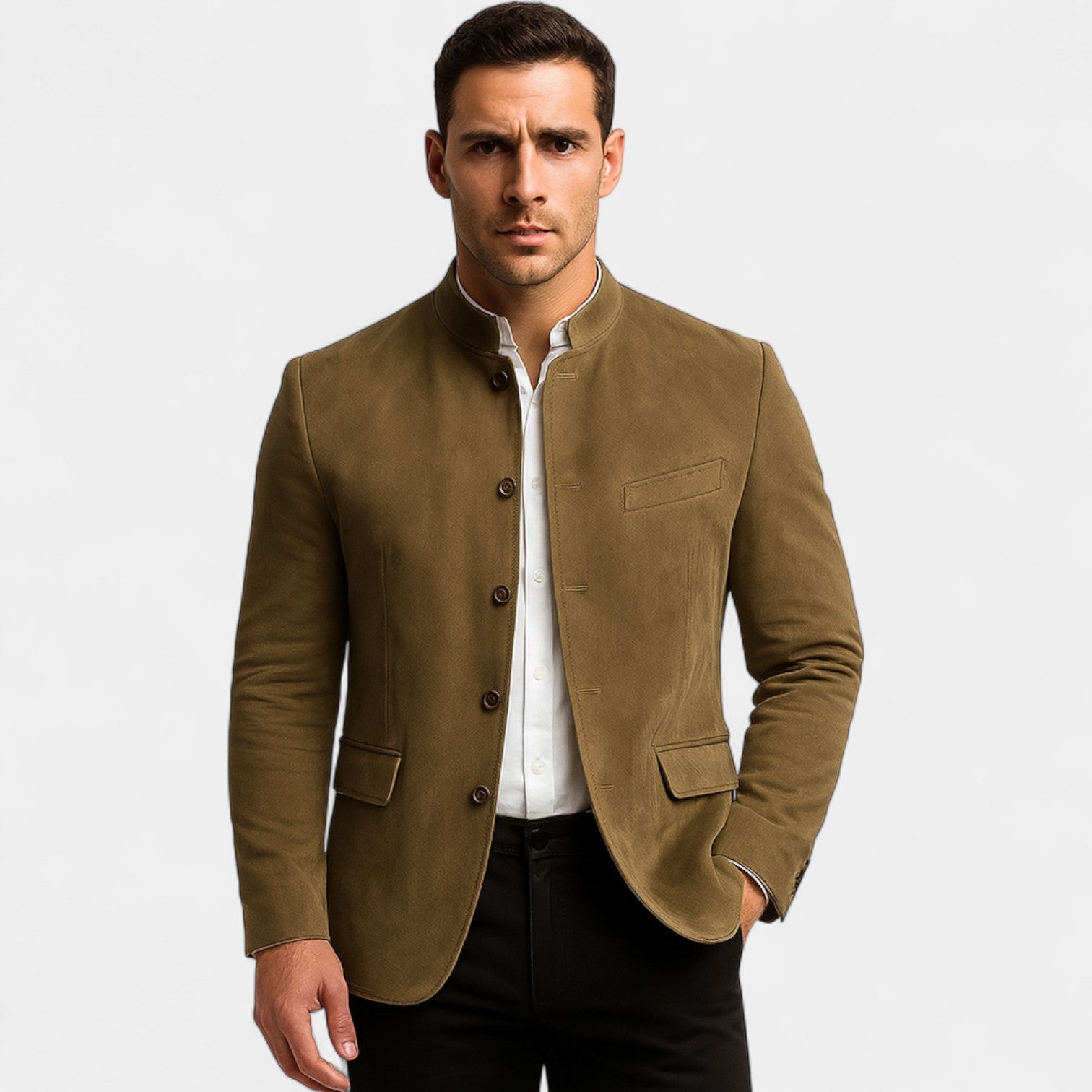 Blazer pour homme en velours côtelé – style décontracté