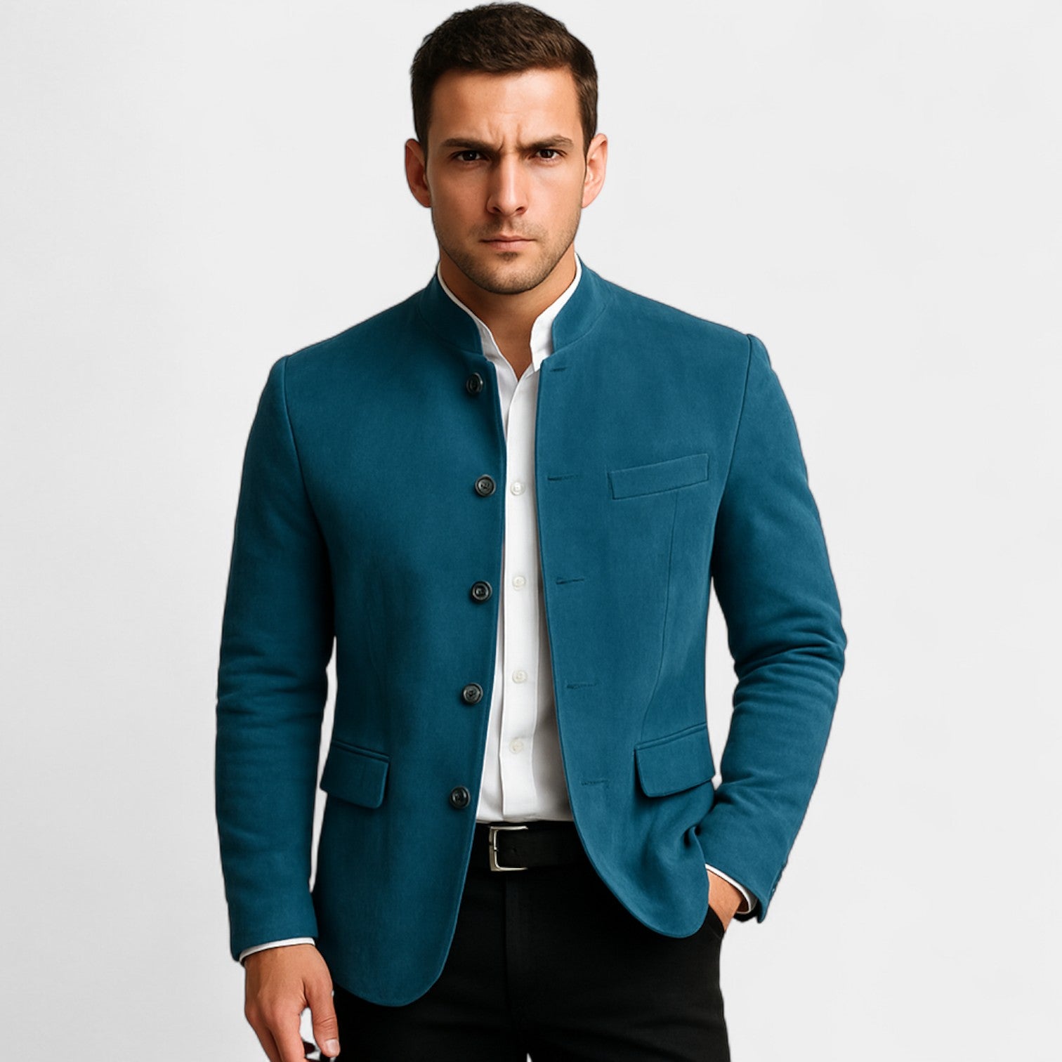 Blazer pour homme en velours côtelé – style décontracté
