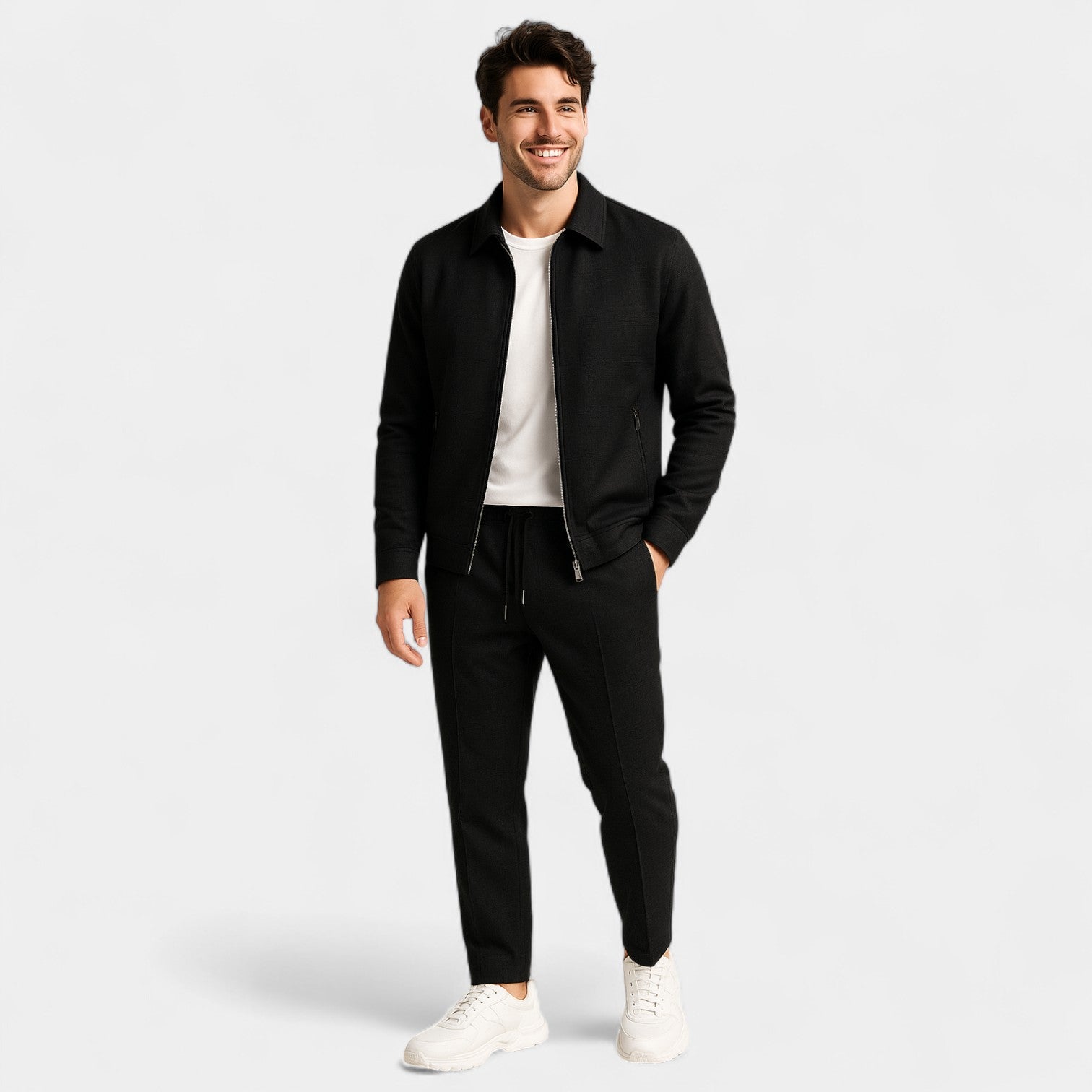 Ensemble homme slim en coton – raffiné, moderne, silhouette ajustée