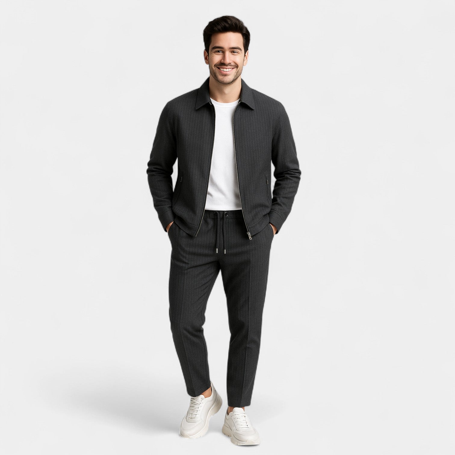 Ensemble homme slim en coton – raffiné, moderne, silhouette ajustée