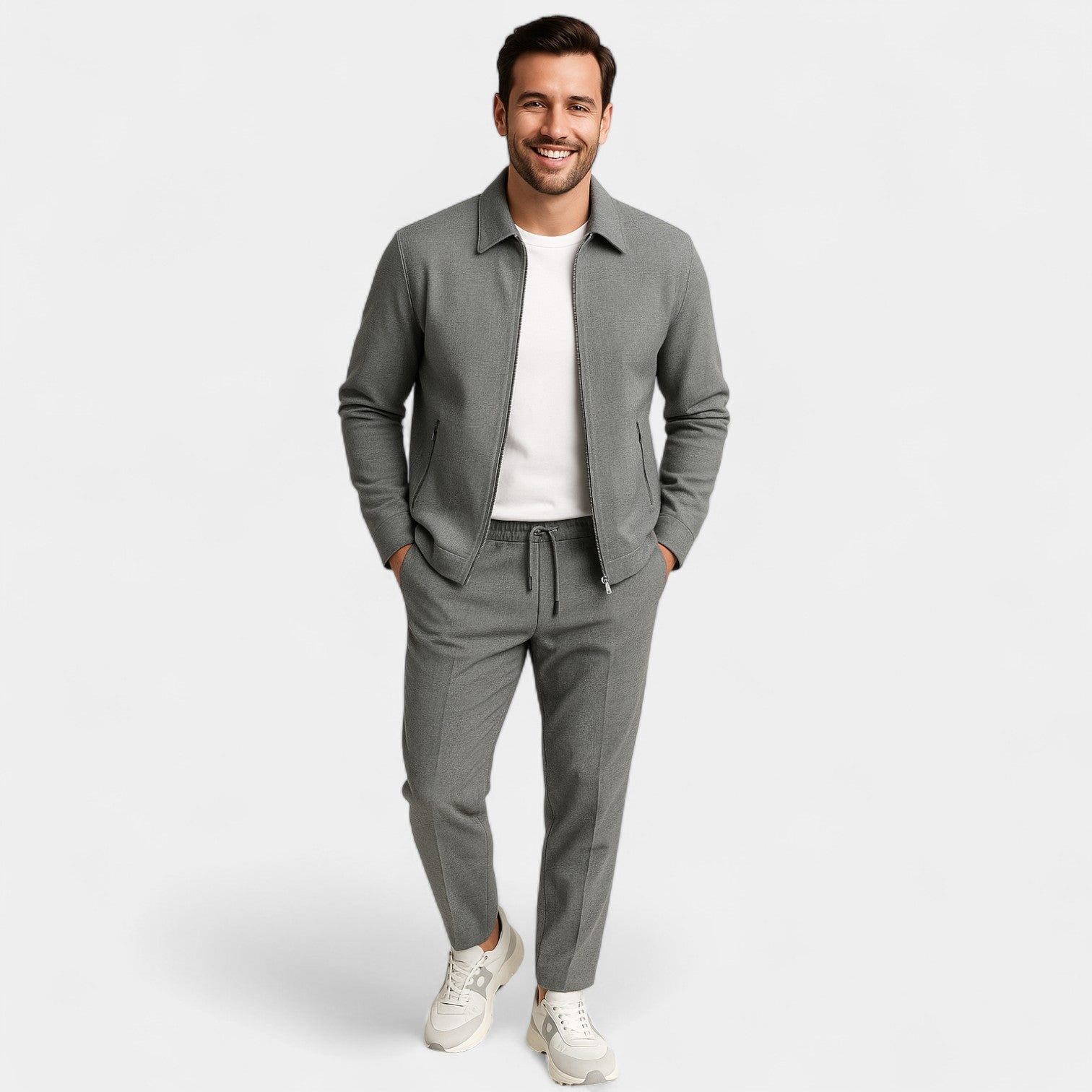Ensemble homme slim en coton – raffiné, moderne, silhouette ajustée