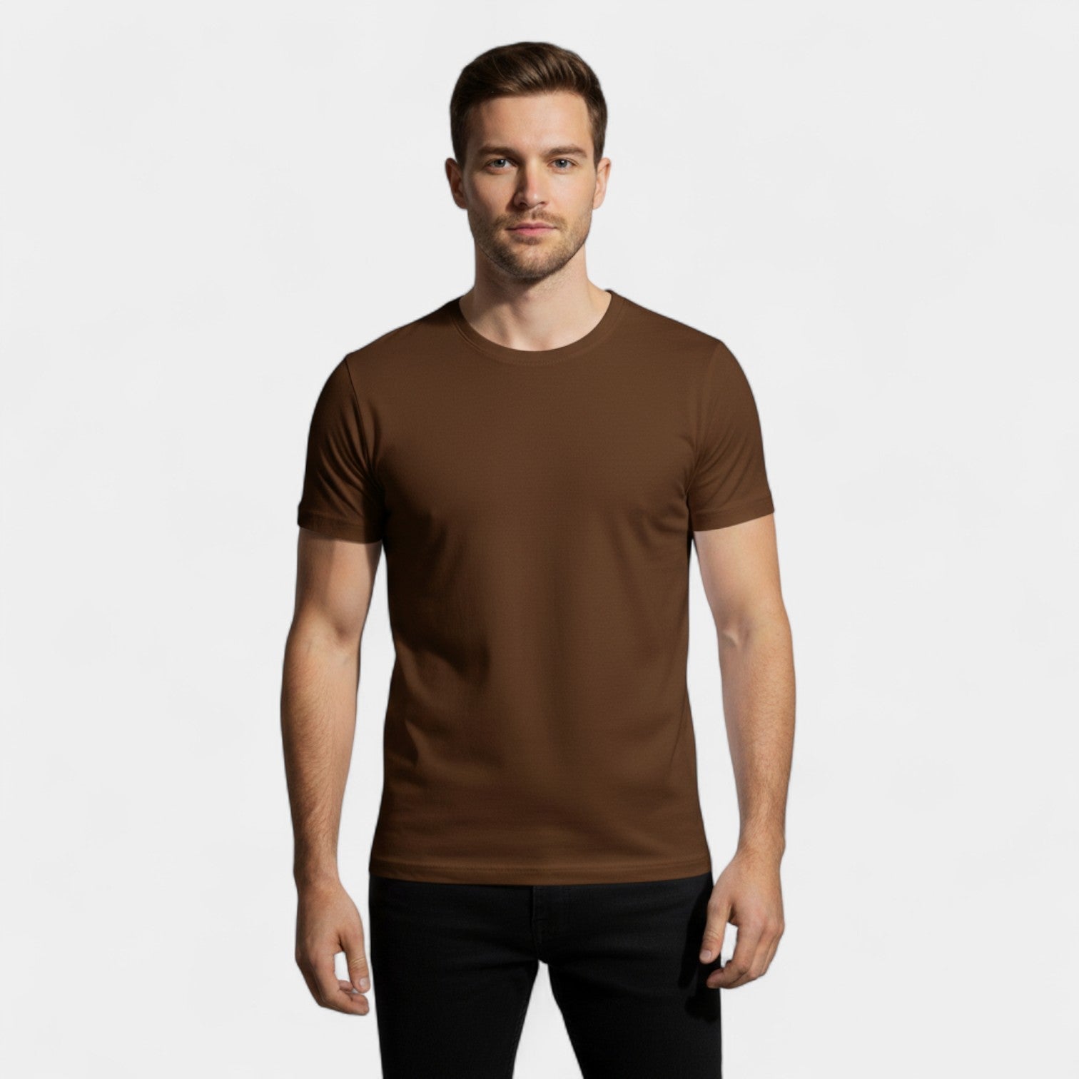 Lot de 3 t-shirts homme col rond coton épais – raffinés, durables, essentiels du quotidien