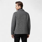 Manteau en Laine Homme Col Montant – Élégance Moderne Tailleur