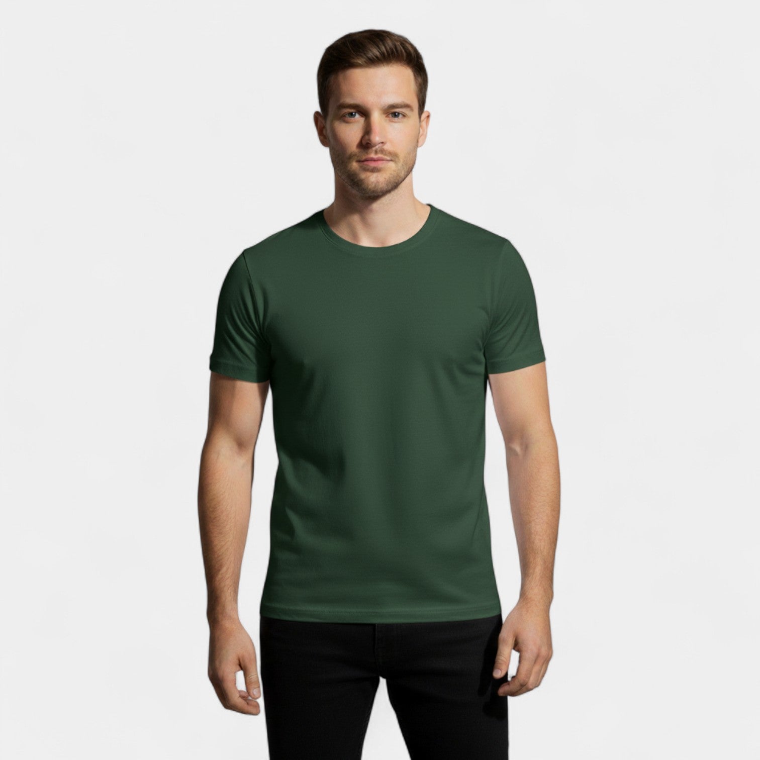 Lot de 3 t-shirts homme col rond coton épais – raffinés, durables, essentiels du quotidien