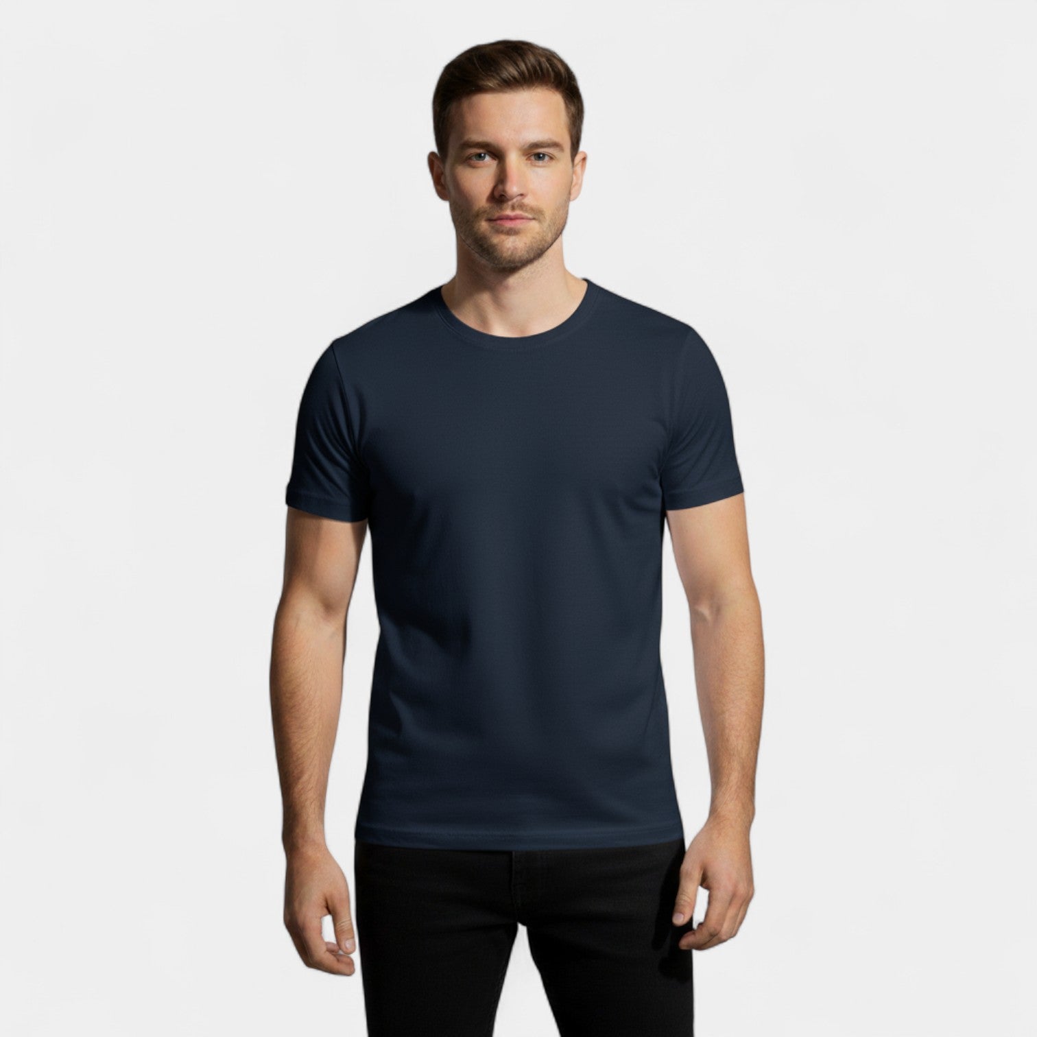 Lot de 3 t-shirts homme col rond coton épais – raffinés, durables, essentiels du quotidien