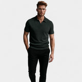 Cotton Polo Sans Boutons - Élégance Riviera