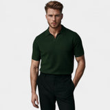 Cotton Polo Sans Boutons - Élégance Riviera