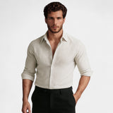 Cotton Chemise Rayée - Riviera Fit