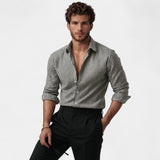 Cotton Chemise Rayée - Riviera Fit