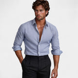 Cotton Chemise Rayée - Riviera Fit