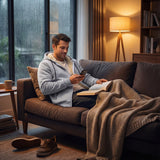 Cardigan en laine d'agneau pour homme – Élégance et finesse