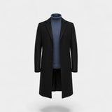 Manteau trench mi-long homme en laine