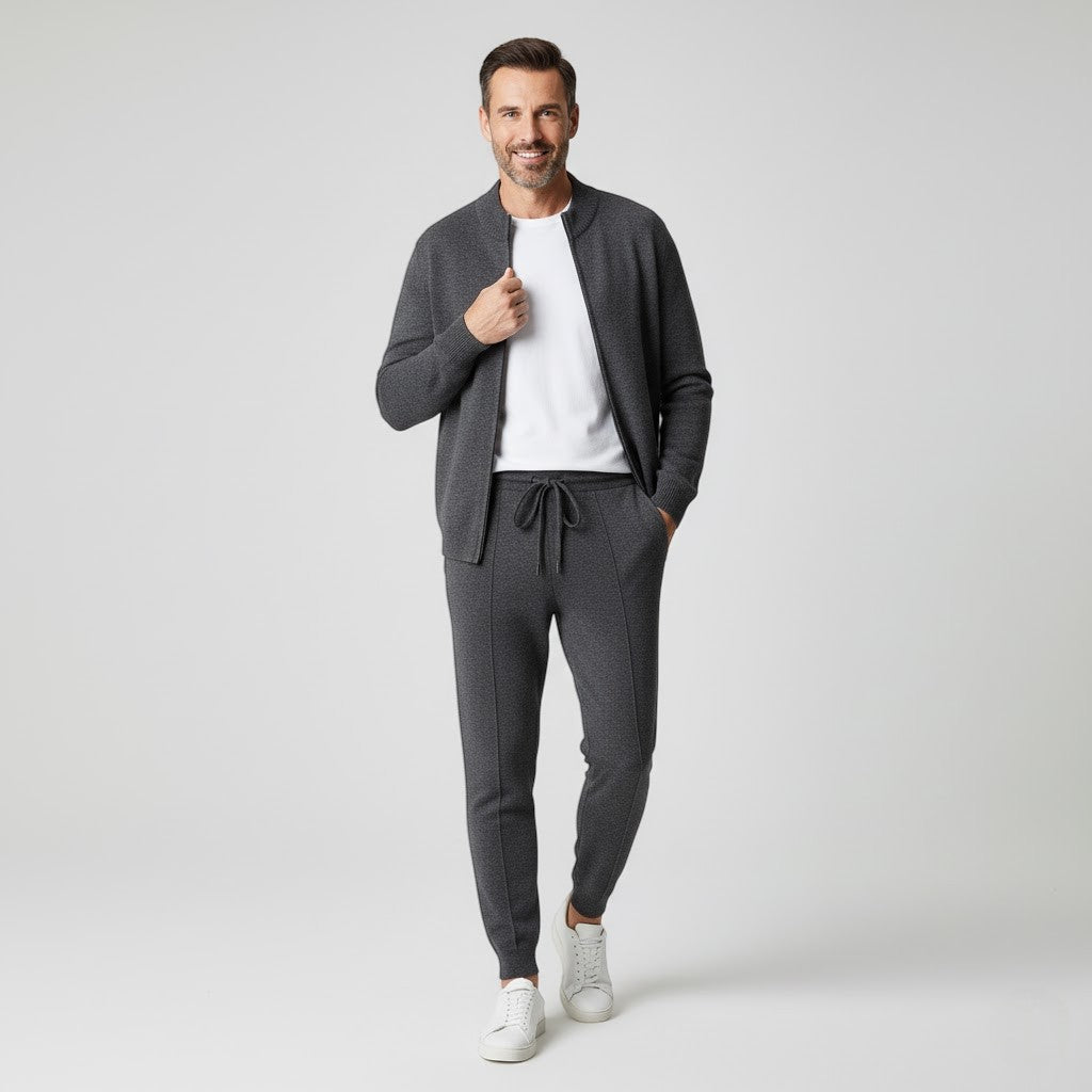 Ensemble cachemire homme maille – style quotidien raffiné