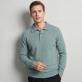 Pull polo en laine pour homme
