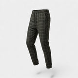 Pantalon homme en coton à carreaux