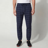 Pantalon homme en coton à carreaux