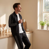 Ensemble veste décontractée homme en maille fine coupe 3D