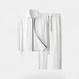 Ensemble veste décontractée homme en maille fine coupe 3D