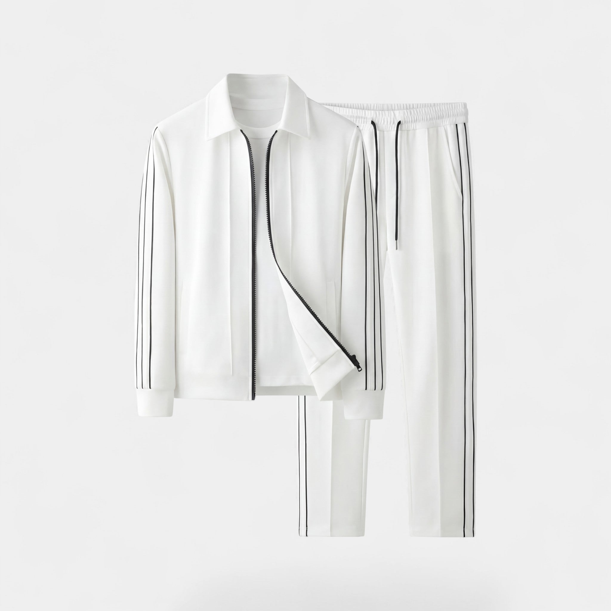 Ensemble veste décontractée homme en maille fine coupe 3D