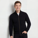 Gilet pour homme en tricot uni – Décontracté à coupe ajustée