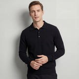 Pull polo en laine pour homme