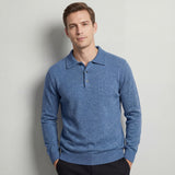 Pull polo en laine pour homme