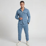 Ensemble Casual Deux Pièces en Coton pour Homme