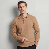 Pull polo en laine pour homme