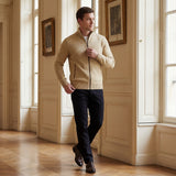 Gilet pour homme en tricot uni – Décontracté à coupe ajustée