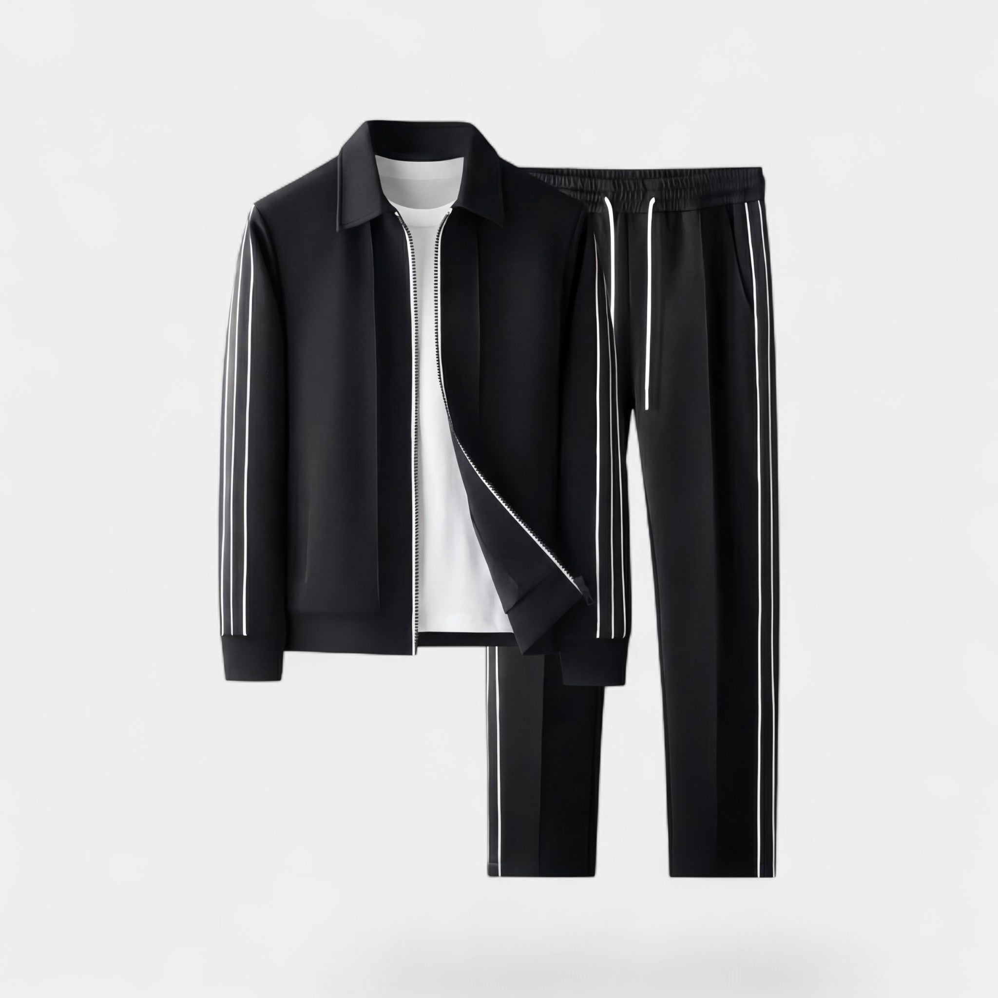 Ensemble veste décontractée homme en maille fine coupe 3D