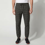 Pantalon homme en coton à carreaux